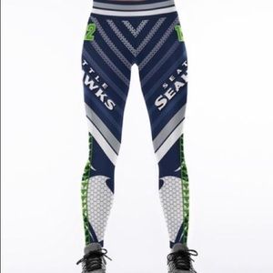 Seahawks yoga leggings.